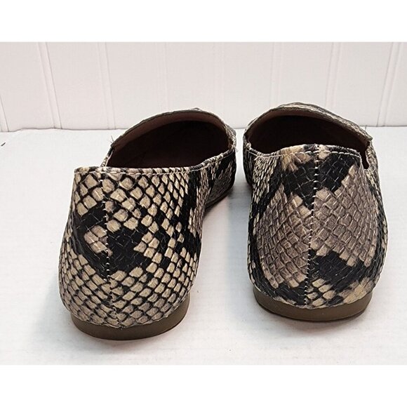 Steve Madden Snake Print Faux Leather Pointed Toe Loafers - Picture 6 of 15